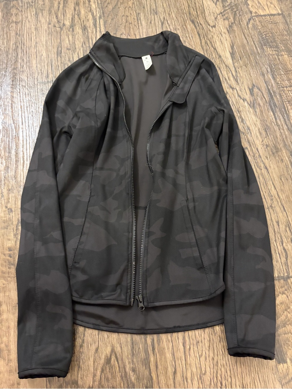 Yogalicious Black Camouflage Bomber Jacket